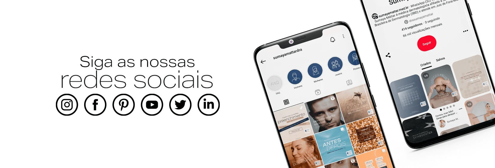 Sumaya Máttar Dermatologista - Juiz de Fora, MG - Redes Sociais